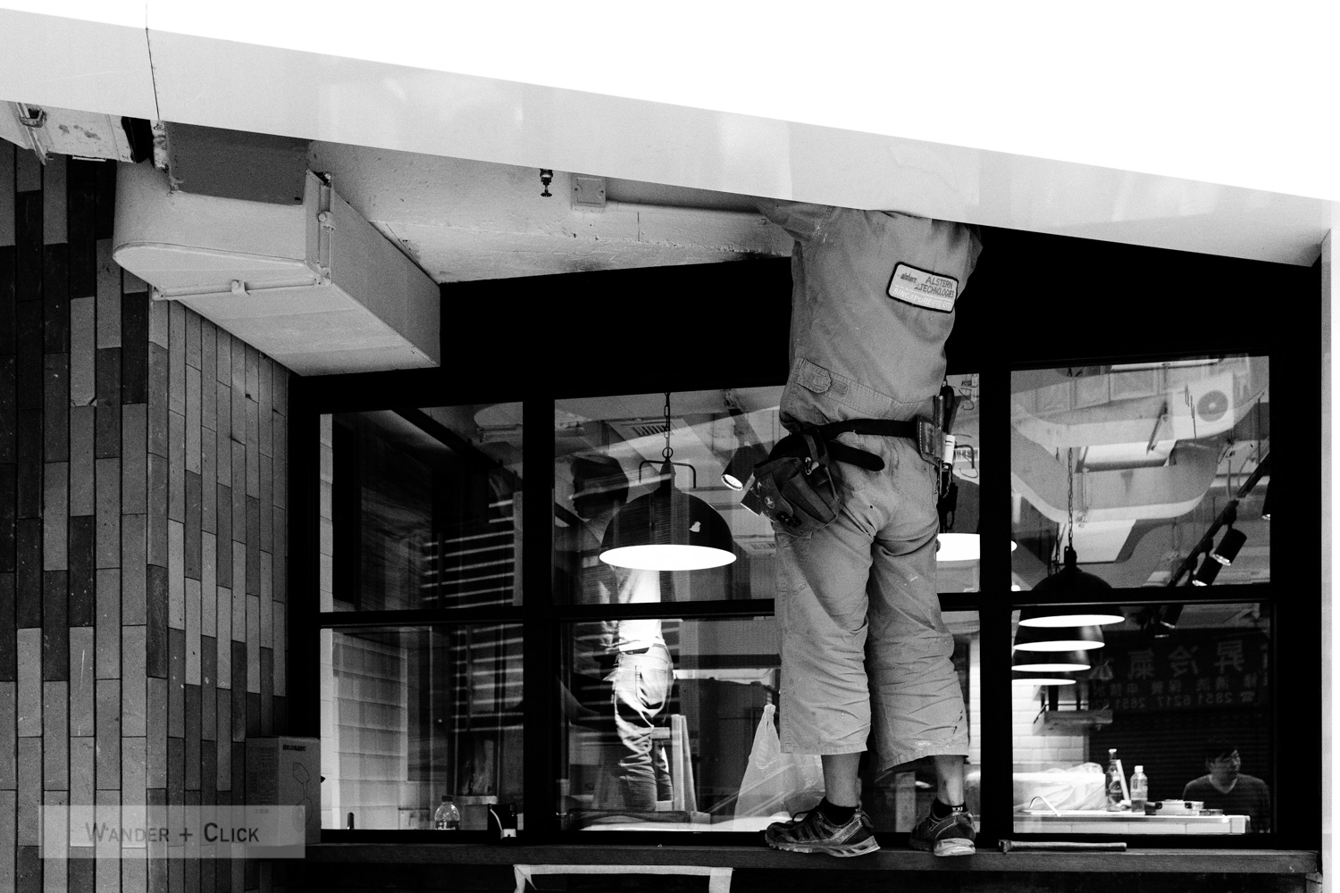 Man working overhead