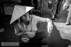 The hat at the market